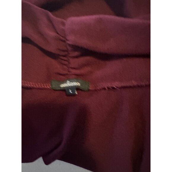 Ambiance red burgundy open front cardigan sweater size L - Picture 3 of 7